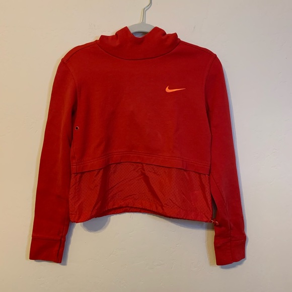 Nike Tops - 3/$21 • Women’s Nike Red Cropped Running Hoodie XS